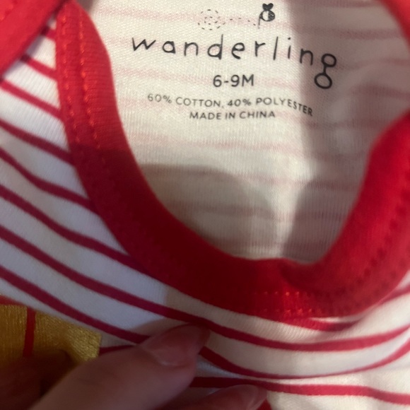 Wanderling “My 1st Christmas” Infant Red Color Bodysuit - Girls - 6-9 Months - Picture 9 of 10
